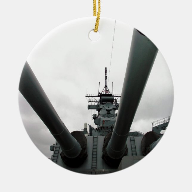 Ny slagskepp BB-62 - jersey Julgransprydnad Keramik (Framsidan)