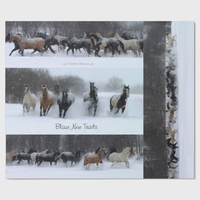 Ny slingahäst för eldsvåda som slår in papper presentpapper (Platt)