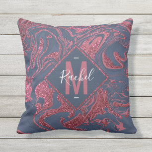 ny snabb marmor glitter 2 kudde