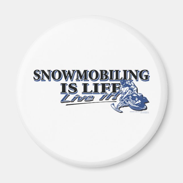 NY-SNOWMOBILING-IS-LIFE-2C MAGNET (Framsidan)