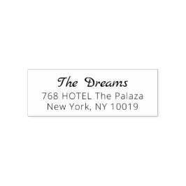 NY Snyggt Script-Returadress för självtryckande St Självfärgande Stämpel