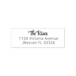 NY Snyggt Script-Returadress för självtryckande St Självfärgande Stämpel