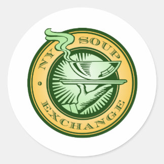 NY Soppa Exchange Round-fästpunkter Runt Klistermärke