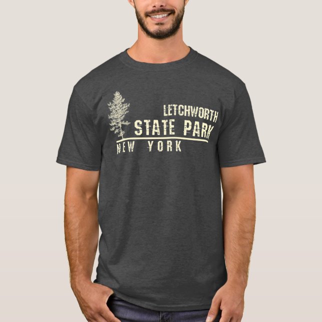 NY Souvenir Gift for Letchworth State Park T Shirt (Framsida)