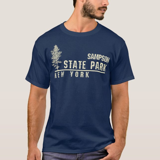 NY Souvenir Gift for Sampson State Park T Shirt (Framsida)
