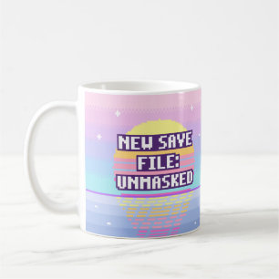 Ny sparfil: Omaskerad Neurodivergent Pixel-mugg Kaffemugg