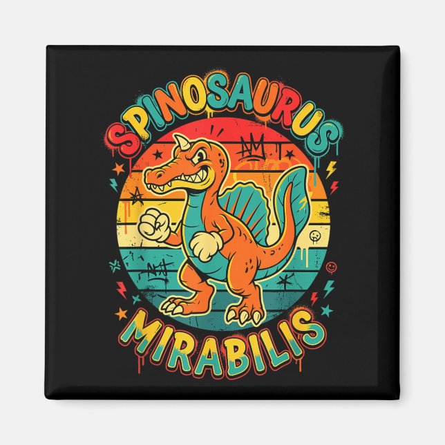 Ny spinosaurus mirabilis 2026 upptäckt helvete magnet (Framsidan)