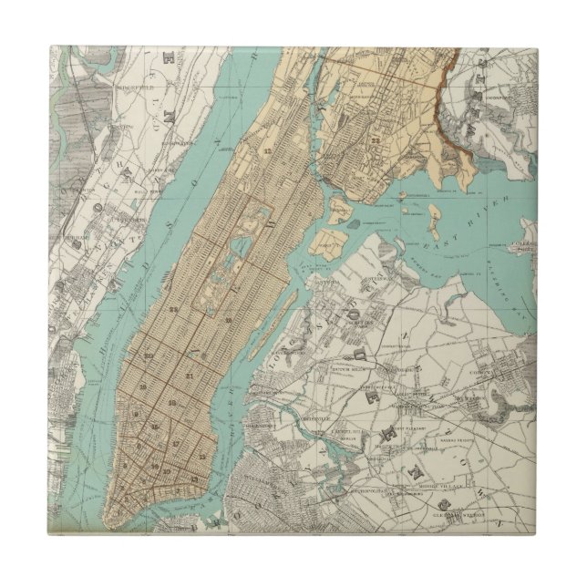 NY-stad, Brooklyn Kakelplatta (Framsidan)