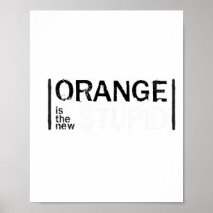 Ny statisk funktion för antitrump-Orange Poster