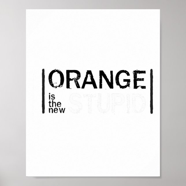 Ny statisk funktion för antitrump-Orange Poster (Framsidan)