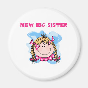 Ny storasyster för blond flicka magnet