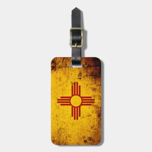 Ny svart Grunge - mexico statlig flagga Bagagebricka