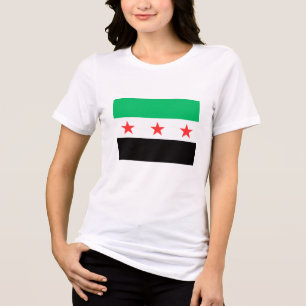 Ny syrisk Flagga Syrien fri efter revolution T Shirt