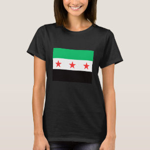 Ny syrisk Flagga Syrien fri efter revolution T Shirt