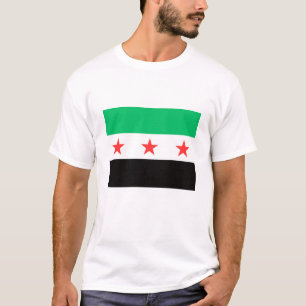 Ny syrisk Flagga Syrien fri efter revolution T Shirt