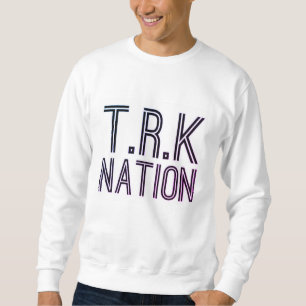 (NY) T.R.K Lila Logotyp Tröja Lång Ärmad Tröja