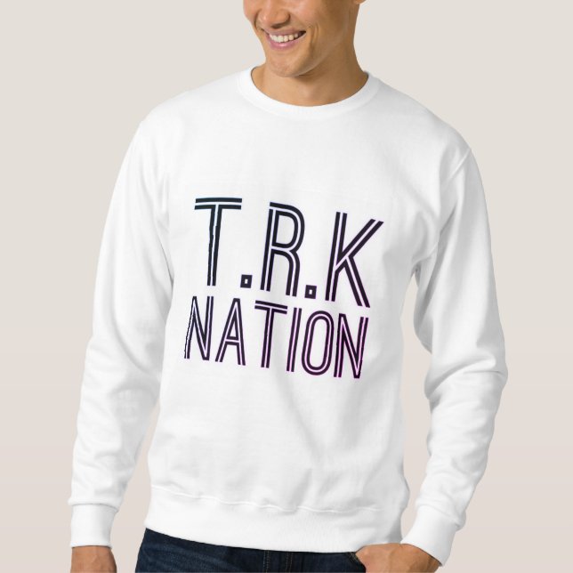 (NY) T.R.K Lila Logotyp Tröja Lång Ärmad Tröja (Framsida)
