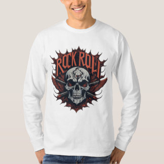 Ny T-shirts-design Skull och Crossbone Sten Anth T Shirt