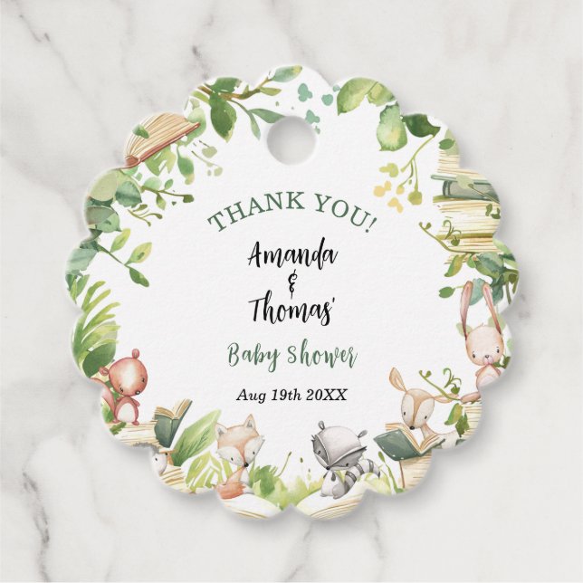 Ny Tack för kapiteltemat Babykläder Gåvor Etiketter (Framsida)