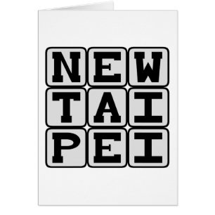 Ny Taipei, Stad i Kina Hälsningskort