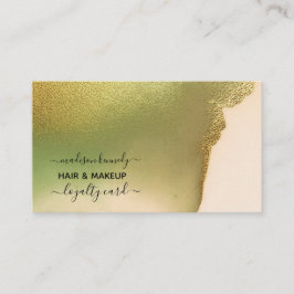 Ny teknisk chartreusbudget för Makeup Hair Stylist Visitkort