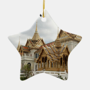 (Ny) Thailand Bangkok storslagen slott (St.K) Julgransprydnad Keramik