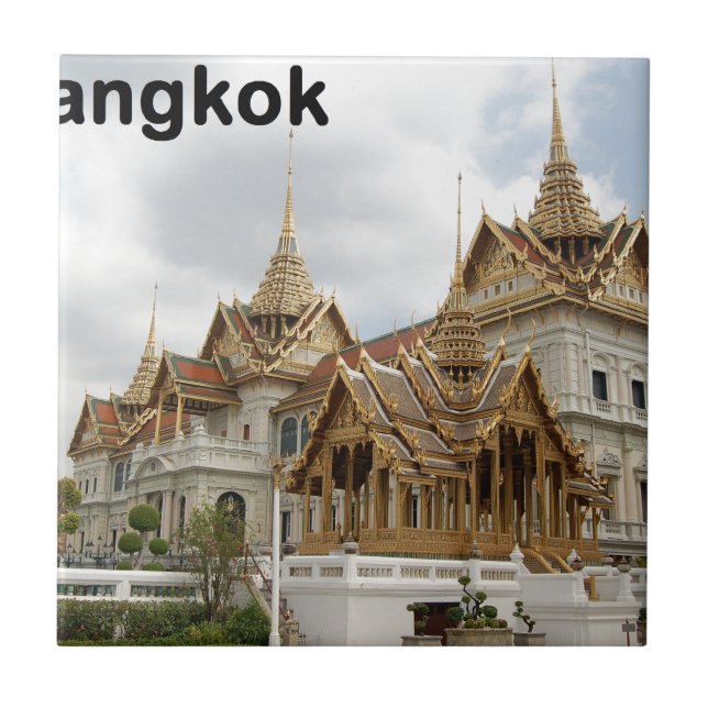 (Ny) Thailand Bangkok storslagen slott (St.K) Kakelplatta (Framsidan)