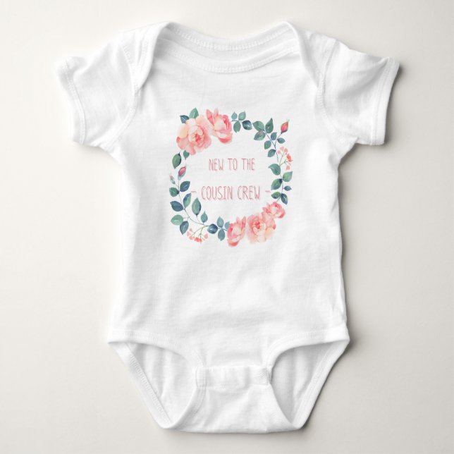Ny till bodykosten Cousin Crew flora baby T Shirt (Framsida)