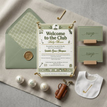 Ny till den Preppy Sage Gröna Country Club Golf