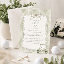 Ny till golfklubben baby shower