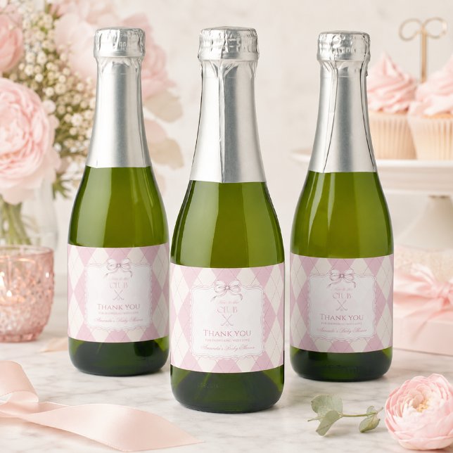 Ny till klubben rosa golf baby shower (Skapare uppladdad)