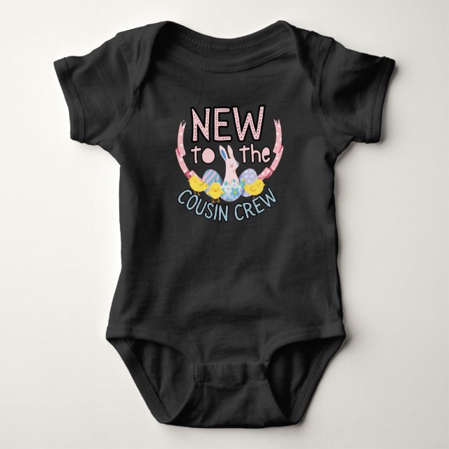 Ny till kusin besättning t shirt (Framsida)