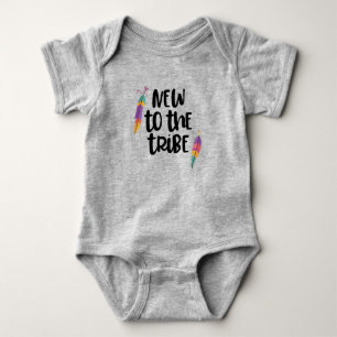 Ny till tribe baby-kroppsdräkten t shirt
