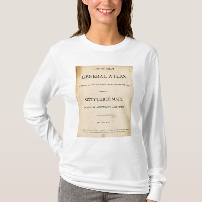 Ny titelsida, elegant allmän kartbok tee shirt (Framsida)