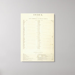 Ny topografisk kartbok för index canvastryck
