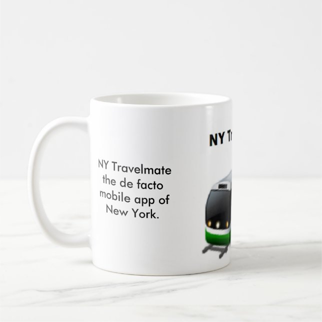 NY Travelmate mugg för 11 uns klassikervit (Vänster)