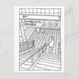 NY-Tunnelbanan Vykort