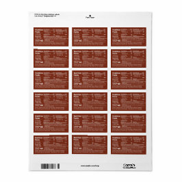 Ny tupplöksmatningstakt för honung i tablettform M Adressetikett