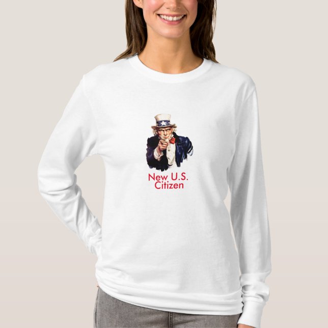 Ny U.S.-medborgare Tee Shirt (Framsida)