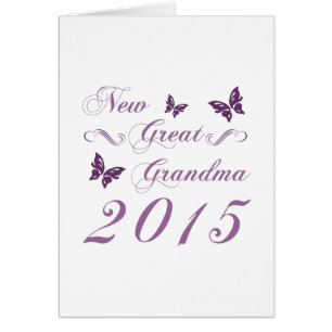 Ny Underbar mormor 2015 Hälsningskort