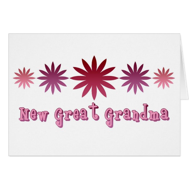 Ny underbar mormor hälsningskort (Framsidan Horizontal)