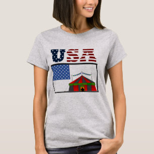 Ny USA Flagga T-Shirt