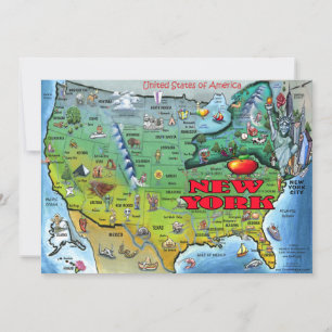 NY USA Karta Card