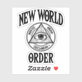 Ny världsordning Illuminati Klistermärken