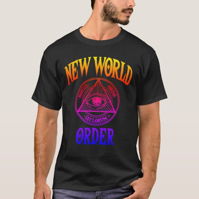 Ny världsordning Illuminati T Shirt (Framsida)