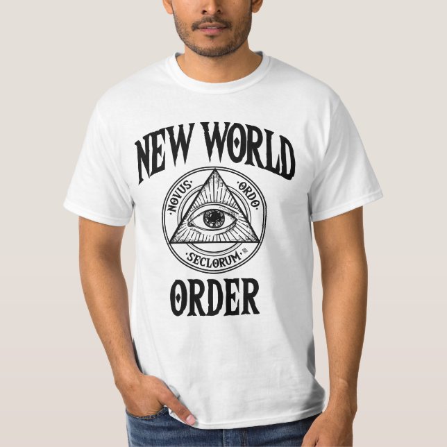 Ny världsordning Illuminati T Shirt (Framsida)