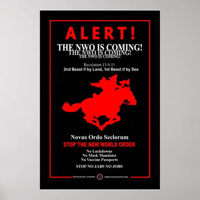 Ny världsordning kommer poster (Framsidan)