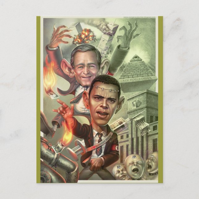 Ny världsordning vykort (Framsida)