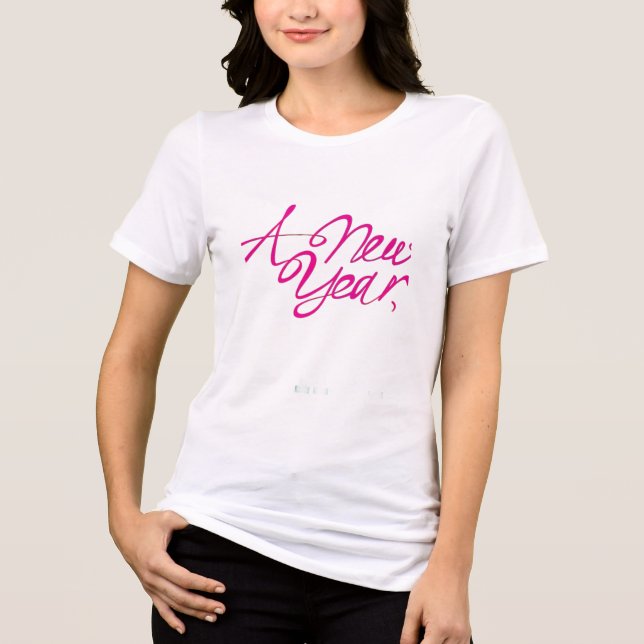 Ny Vibe: Kvinnors Tri-Blend T-shirt (Framsida)