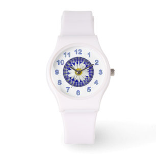 Ny vitdaisy armbandsur